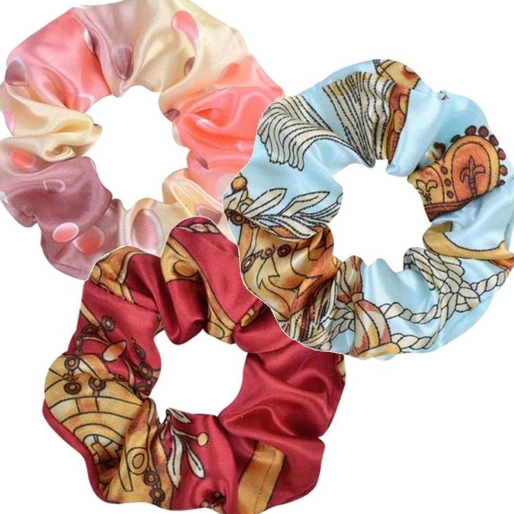 3- Pack Satin Scrunchies